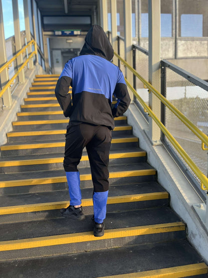 Midnight blue tracksuit + windbreaker set